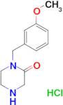 1-(3-methoxybenzyl)-2-piperazinone hydrochloride