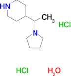 4-[1-(1-pyrrolidinyl)ethyl]piperidine dihydrochloride hydrate