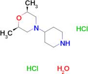 (2R,6S)-2,6-dimethyl-4-(4-piperidinyl)morpholine dihydrochloride hydrate