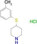 4-[(3-methylphenyl)thio]piperidine hydrochloride