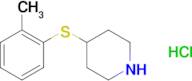 4-[(2-methylphenyl)thio]piperidine hydrochloride