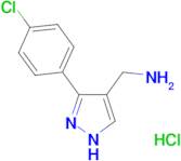 {[3-(4-chlorophenyl)-1H-pyrazol-4-yl]methyl}amine hydrochloride