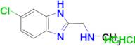 [(5-chloro-1H-benzimidazol-2-yl)methyl]methylamine dihydrochloride