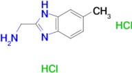 [(5-methyl-1H-benzimidazol-2-yl)methyl]amine dihydrochloride