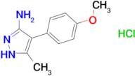 4-(4-methoxyphenyl)-3-methyl-1H-pyrazol-5-amine hydrochloride