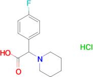 (4-fluorophenyl)(1-piperidinyl)acetic acid hydrochloride