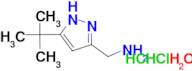 [(3-tert-butyl-1H-pyrazol-5-yl)methyl]amine dihydrochloride hydrate