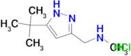 [(3-tert-butyl-1H-pyrazol-5-yl)methyl]methylamine hydrochloride