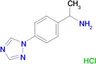 {1-[4-(1H-1,2,4-triazol-1-yl)phenyl]ethyl}amine hydrochloride