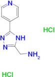 {[3-(4-pyridinyl)-1H-1,2,4-triazol-5-yl]methyl}amine dihydrochloride