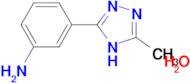 [3-(5-methyl-4H-1,2,4-triazol-3-yl)phenyl]amine hydrate