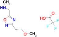 {[3-(2-methoxyethyl)-1,2,4-oxadiazol-5-yl]methyl}methylamine trifluoroacetate