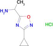 [1-(3-cyclopropyl-1,2,4-oxadiazol-5-yl)ethyl]amine hydrochloride