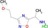 {1-[3-(2-methoxyethyl)-1,2,4-oxadiazol-5-yl]ethyl}amine hydrochloride