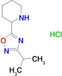 2-(3-isopropyl-1,2,4-oxadiazol-5-yl)piperidine hydrochloride
