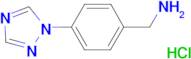 [4-(1H-1,2,4-triazol-1-yl)benzyl]amine hydrochloride