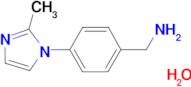 [4-(2-methyl-1H-imidazol-1-yl)benzyl]amine hydrate