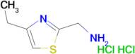 [(4-ethyl-1,3-thiazol-2-yl)methyl]amine dihydrochloride