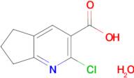 2-chloro-6,7-dihydro-5H-cyclopenta[b]pyridine-3-carboxylic acid hydrate