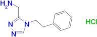 {[4-(2-phenylethyl)-4H-1,2,4-triazol-3-yl]methyl}amine hydrochloride