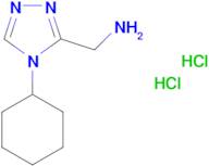 [(4-cyclohexyl-4H-1,2,4-triazol-3-yl)methyl]amine dihydrochloride