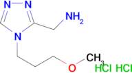 {[4-(3-methoxypropyl)-4H-1,2,4-triazol-3-yl]methyl}amine dihydrochloride