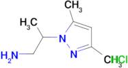 [2-(3,5-dimethyl-1H-pyrazol-1-yl)propyl]amine hydrochloride