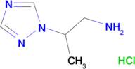 [2-(1H-1,2,4-triazol-1-yl)propyl]amine hydrochloride