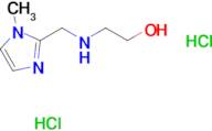 2-{[(1-methyl-1H-imidazol-2-yl)methyl]amino}ethanol dihydrochloride