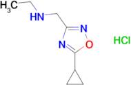 N-[(5-cyclopropyl-1,2,4-oxadiazol-3-yl)methyl]ethanamine hydrochloride