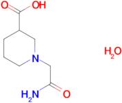 1-(2-amino-2-oxoethyl)-3-piperidinecarboxylic acid hydrate