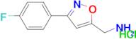 {[3-(4-fluorophenyl)-5-isoxazolyl]methyl}amine hydrochloride