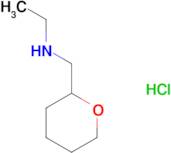 N-(tetrahydro-2H-pyran-2-ylmethyl)ethanamine hydrochloride