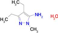 3,4-diethyl-1-methyl-1H-pyrazol-5-amine hydrate