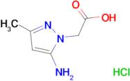 (5-amino-3-methyl-1H-pyrazol-1-yl)acetic acid hydrochloride