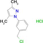 1-[3-(chloromethyl)phenyl]-3,5-dimethyl-1H-pyrazole hydrochloride