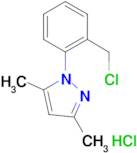 1-[2-(chloromethyl)phenyl]-3,5-dimethyl-1H-pyrazole hydrochloride