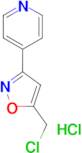 4-[5-(chloromethyl)-3-isoxazolyl]pyridine hydrochloride