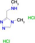 N-methyl-1-(4-methyl-4H-1,2,4-triazol-3-yl)methanamine dihydrochloride