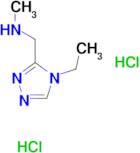 [(4-ethyl-4H-1,2,4-triazol-3-yl)methyl]methylamine dihydrochloride