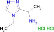 [1-(4-ethyl-4H-1,2,4-triazol-3-yl)ethyl]amine dihydrochloride