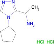 [1-(4-cyclopentyl-4H-1,2,4-triazol-3-yl)ethyl]amine dihydrochloride