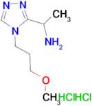 {1-[4-(3-methoxypropyl)-4H-1,2,4-triazol-3-yl]ethyl}amine dihydrochloride