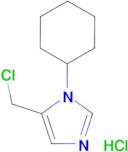 5-(chloromethyl)-1-cyclohexyl-1H-imidazole hydrochloride