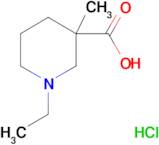 1-ethyl-3-methyl-3-piperidinecarboxylic acid hydrochloride