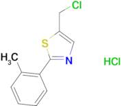 5-(chloromethyl)-2-(2-methylphenyl)-1,3-thiazole hydrochloride