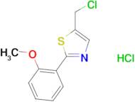 5-(chloromethyl)-2-(2-methoxyphenyl)-1,3-thiazole hydrochloride