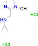 N-[(1-methyl-1H-imidazol-2-yl)methyl]cyclopropanamine dihydrochloride
