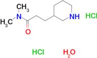 N,N-dimethyl-3-(3-piperidinyl)propanamide dihydrochloride hydrate