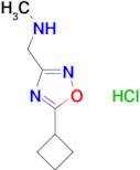 [(5-cyclobutyl-1,2,4-oxadiazol-3-yl)methyl]methylamine hydrochloride